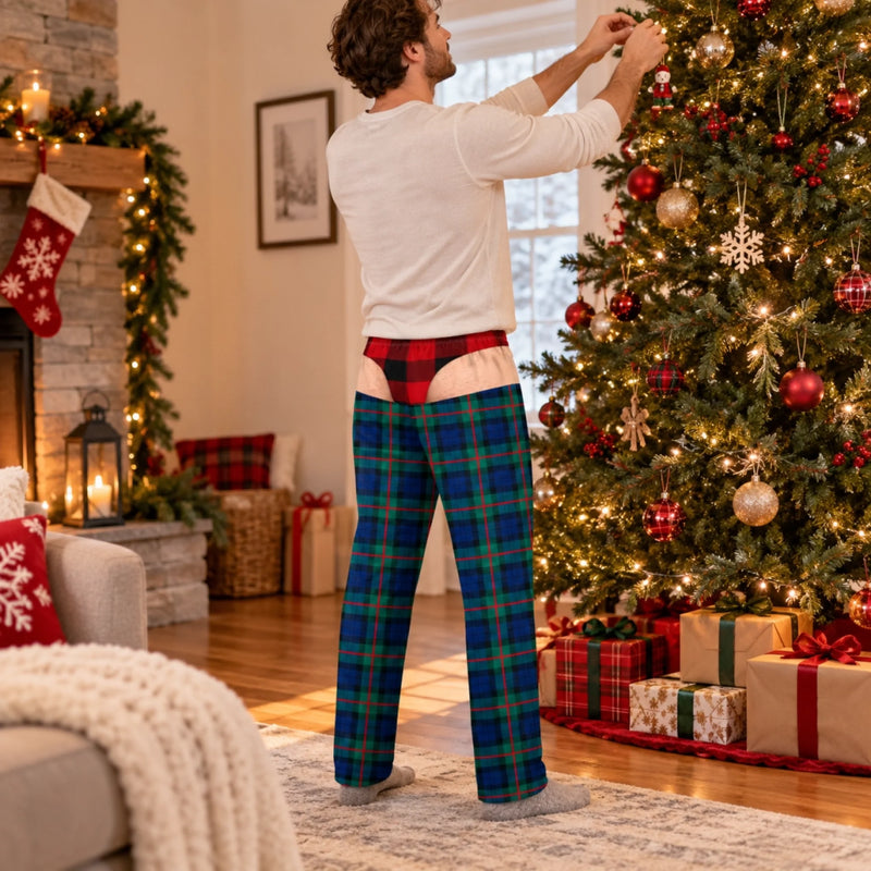Personalized Pajama Pants - Christmas, Funny Gift For Men, Husband, Dad - Too Cool For Silent Night