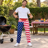 Personalized Pajama Pants - Christmas, Funny Gift For Men, Husband, Dad - Stars Stripes Shenanigans