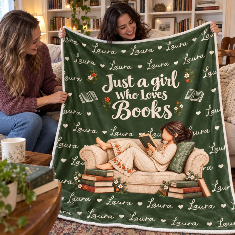 Personalized Blanket - Gift For Book Lovers - Stories I Carried
