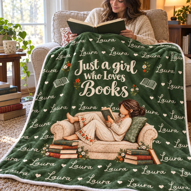 Personalized Blanket - Gift For Book Lovers - Stories I Carried