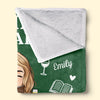 Personalized Blanket - Gift For Book Lovers - Reading Was The Plan