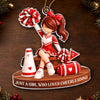 Personalized Acrylic Ornament - Christmas Gift For Cheerleader - Just A Girl Who Loves To Cheer