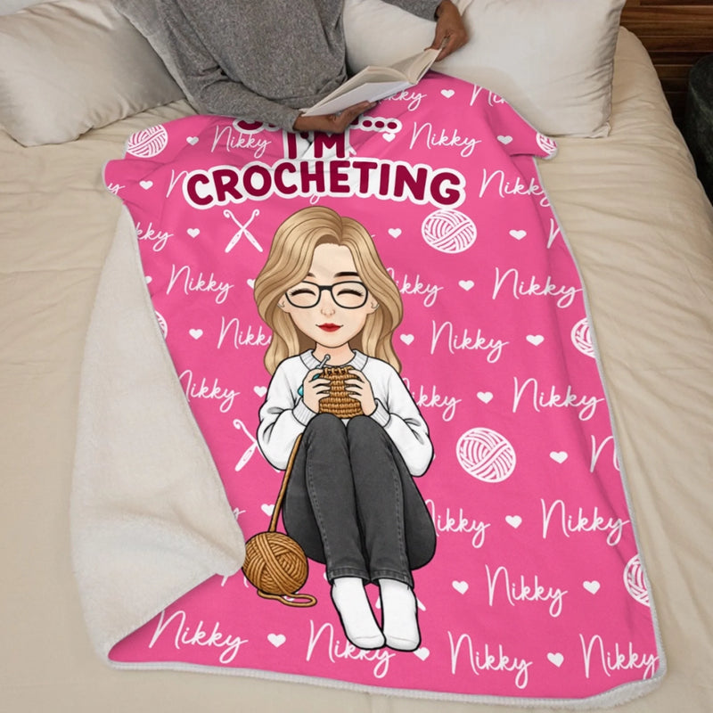 Personalized Blanket - Crochet, Knitting Gift For Craft Lovers - Yarn Was Involved