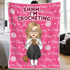 Personalized Blanket - Crochet, Knitting Gift For Craft Lovers - Yarn Was Involved