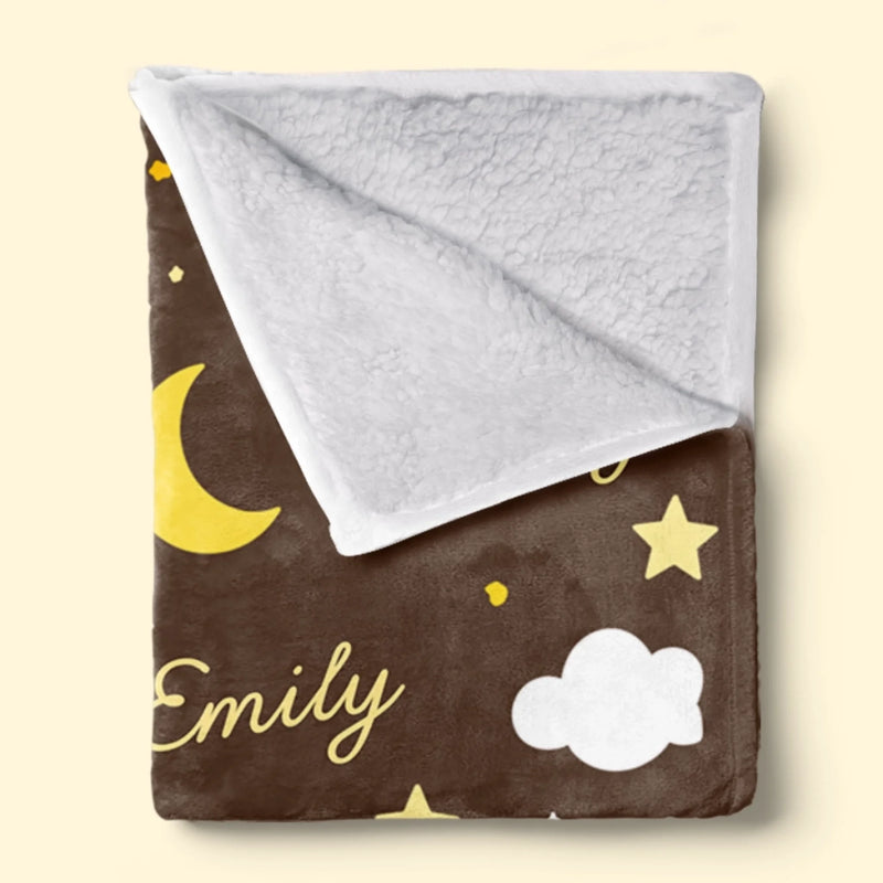 Personalized Blanket - Birthday Gift For Kids, Family - A Little Star Shines