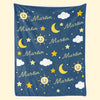 Personalized Blanket - Birthday Gift For Kids, Family - A Little Star Shines