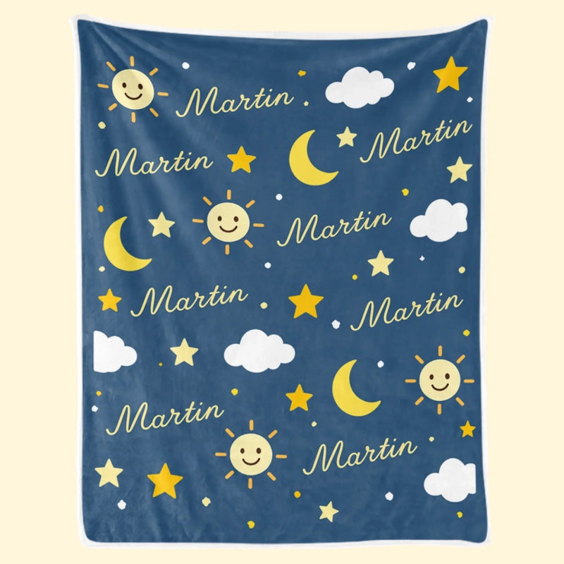 Personalized Blanket - Birthday Gift For Kids, Family - A Little Star Shines