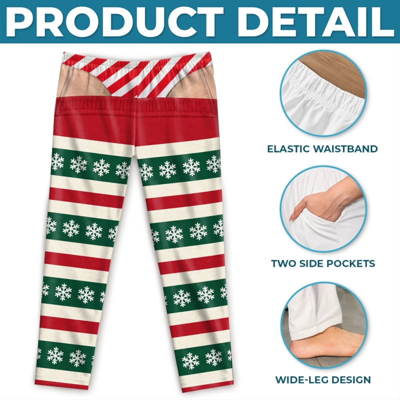 Personalized Pajama Pants - Christmas, Funny Gift For Men, Husband, Dad - Zero Plans Zero Stress