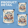 Personalized Laundry Basket - Gift For Quilting Lovers, Sewing Lover - Stitching My Way To Joy