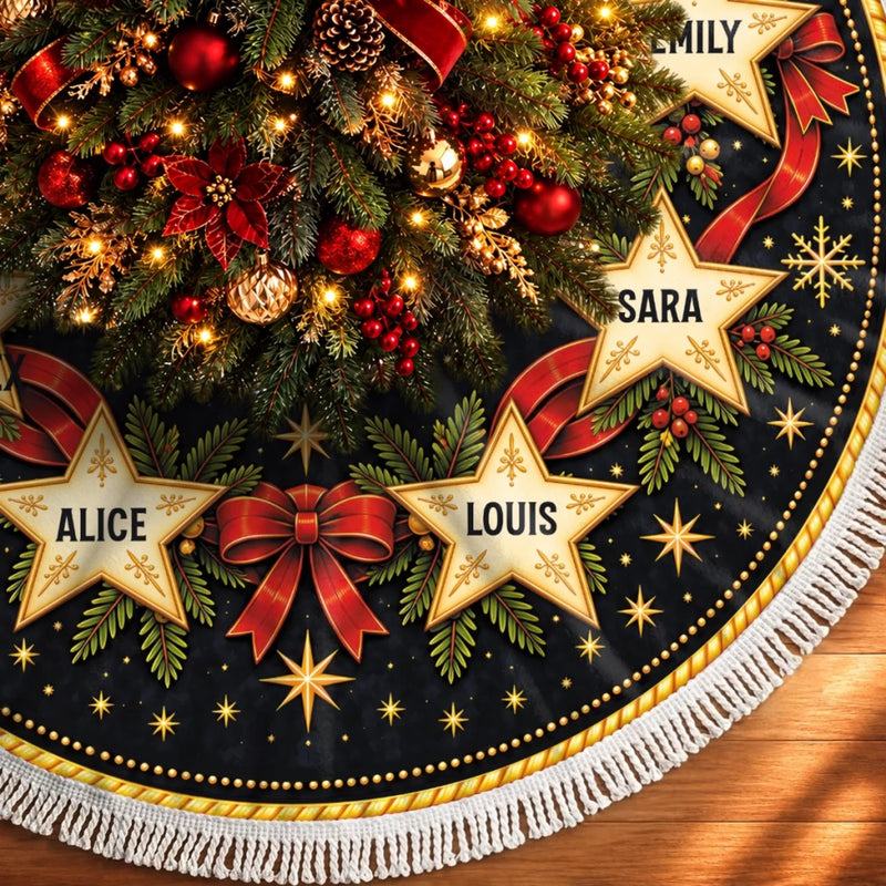 Personalized Tree Skirt - Christmas Gift For Family - Holiday Time