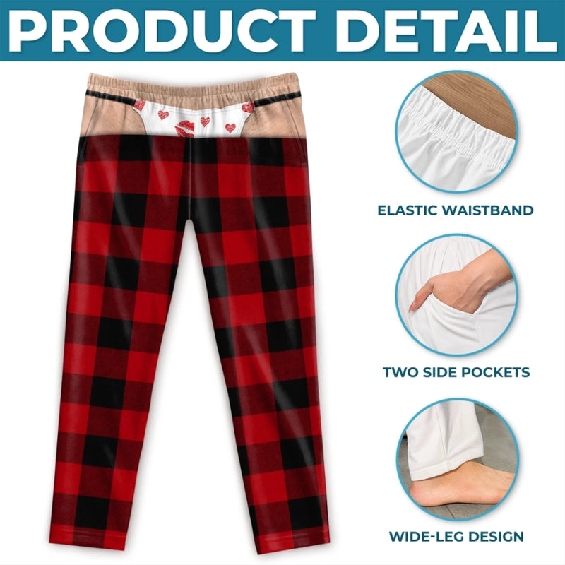 Personalized Pajama Pants - Christmas, Funny Gift For Men, Husband, Dad - Not Too Old For This