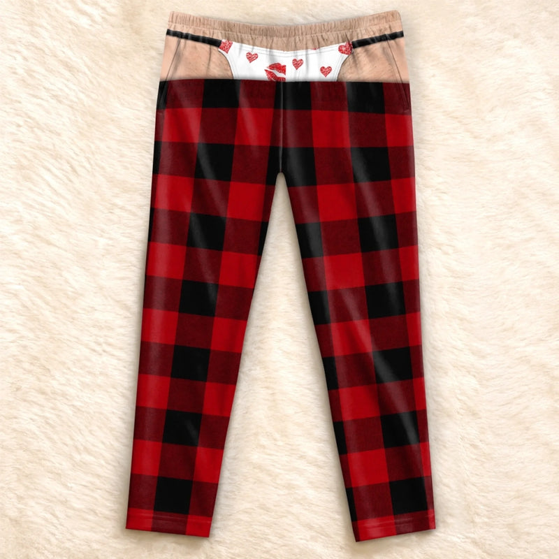 Personalized Pajama Pants - Christmas, Funny Gift For Men, Husband, Dad - Not Too Old For This