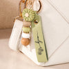 Personalized Daisy Beaded Keychain - Birthday Gifts For Family, Friends, Yourself - Bloom Wherever You Go
