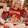 Personalized Ugly Sweatshirt - Christmas Gift For Grandma, Family - Merry Season, Happy Crew