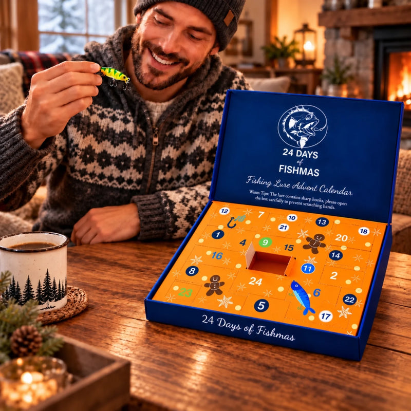 Fishing Advent Calendar – Christmas Gift For Fishing Lovers – Hooked On Good Luck