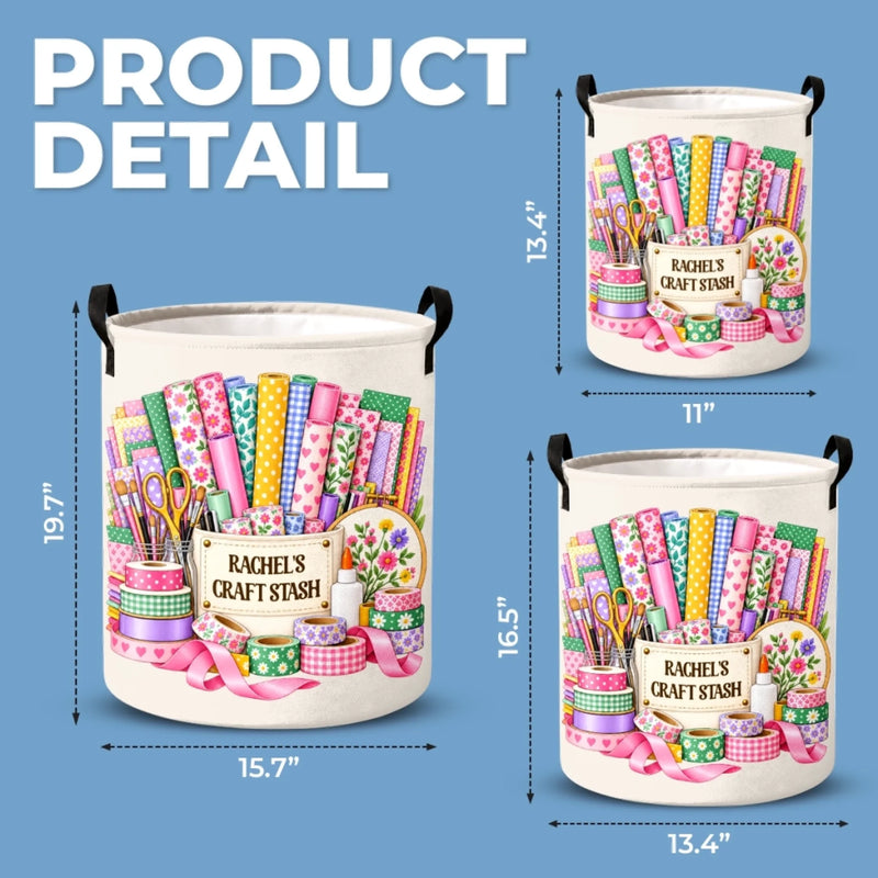 Personalized Laundry Basket - Gift For Craft Lovers - Where Creativity Blooms