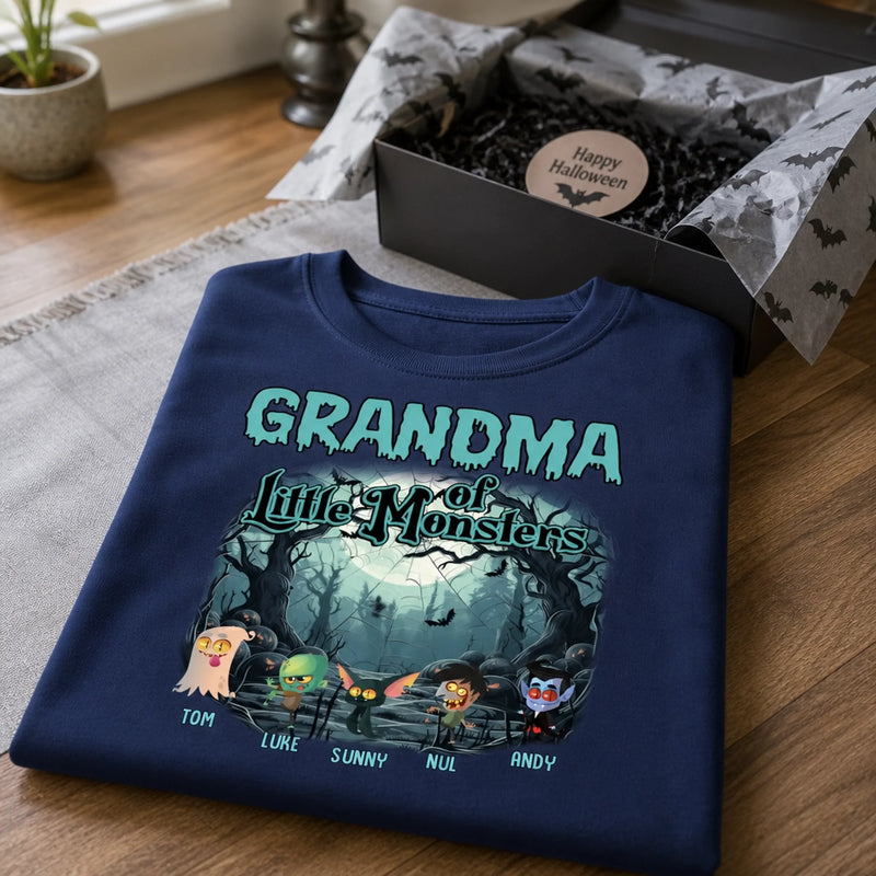 Personalized Unisex T-shirt, Sweatshirt, Hoodie – Halloween Gift For Grandma, Mom – A Little Spooky