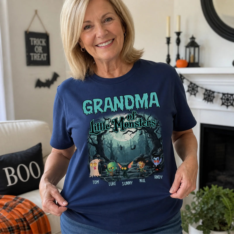 Personalized Unisex T-shirt, Sweatshirt, Hoodie – Halloween Gift For Grandma, Mom – A Little Spooky