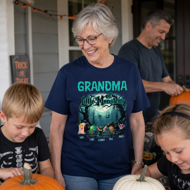 Personalized Unisex T-shirt, Sweatshirt, Hoodie – Halloween Gift For Grandma, Mom – A Little Spooky