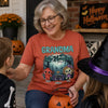Personalized Comfort T-Shirt - Halloween Gift For Grandma, Mom - Caught By Zombie