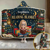 Personalized Snuggle Blanket, Hoodie Blanket - Gift For Book Lovers - One More Chapter Tonight