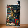 Personalized Snuggle Blanket, Hoodie Blanket - Gift For Book Lovers - One More Chapter Tonight