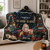 Personalized Snuggle Blanket, Hoodie Blanket - Gift For Book Lovers - One More Chapter Tonight