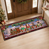 Personalized Runner Rug - Christmas, Anniversary Gift For Couple, Pet Lovers - Pure Xmas Furmily Joy