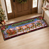 Personalized Runner Rug - Christmas Gift For Grandma, Grandpa, Family - Santa’s Reindeer Crew Arrive