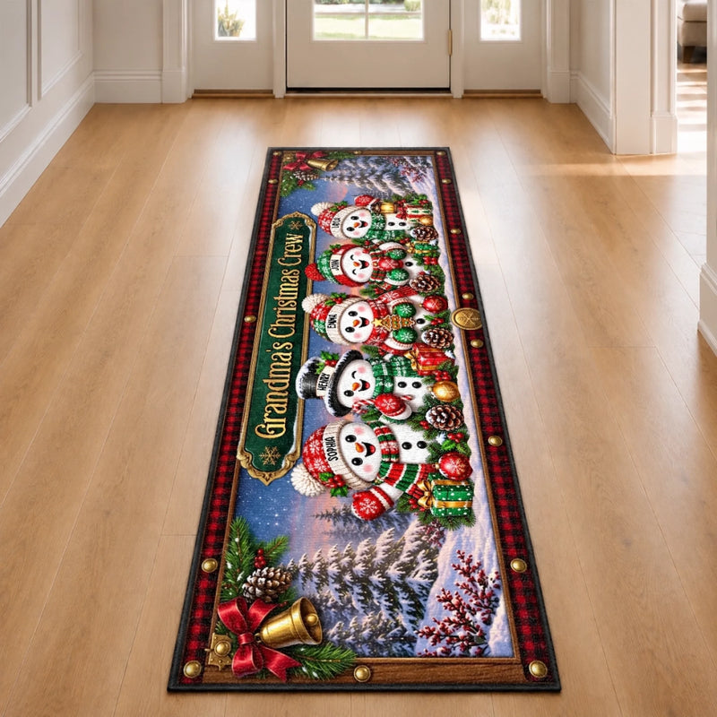 Personalized Runner Rug - Christmas Gift For Grandma, Grandpa, Family - Home Is Where Christmas Is