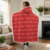 Personalized Snuggle Blanket, Hoodie Blanket - Birthday Gift For Kids, Family - Cozy With Your Name On It