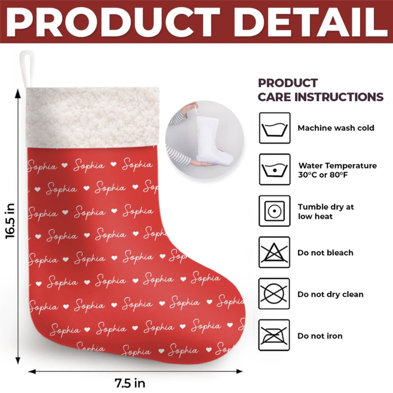 Personalized Christmas Stocking - Christmas Gift Gift For Kids, Family - Made Just For You