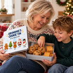 Custom Christmas Character Grandma's Cookie Tin Gifts - Personalized Metal Tin - Christmas Cookie Crew