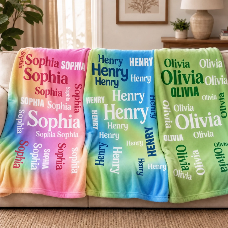 Personalized Blanket - Birthday Gift For Kids, Family - Little Trouble Maker