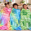 Personalized Blanket - Birthday Gift For Kids, Family - Little Trouble Maker