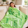 Personalized Blanket - Birthday Gift For Kids, Family - Little Trouble Maker