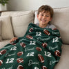 Personalized Blanket - Gift For Kids, Sport Lovers - Dream Big Play Hard Always