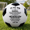 Personalized Soccer Ball – Gifts For Son, Grandson, Soccer Lovers – Keep Chasing Your Dreams