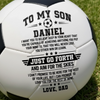 Personalized Soccer Ball – Gifts For Son, Grandson, Soccer Lovers – Keep Chasing Your Dreams