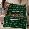 Personalized Blanket - Birthday Gift For Sport Lovers - All In For Game Day