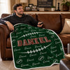 Personalized Blanket - Birthday Gift For Sport Lovers - All In For Game Day