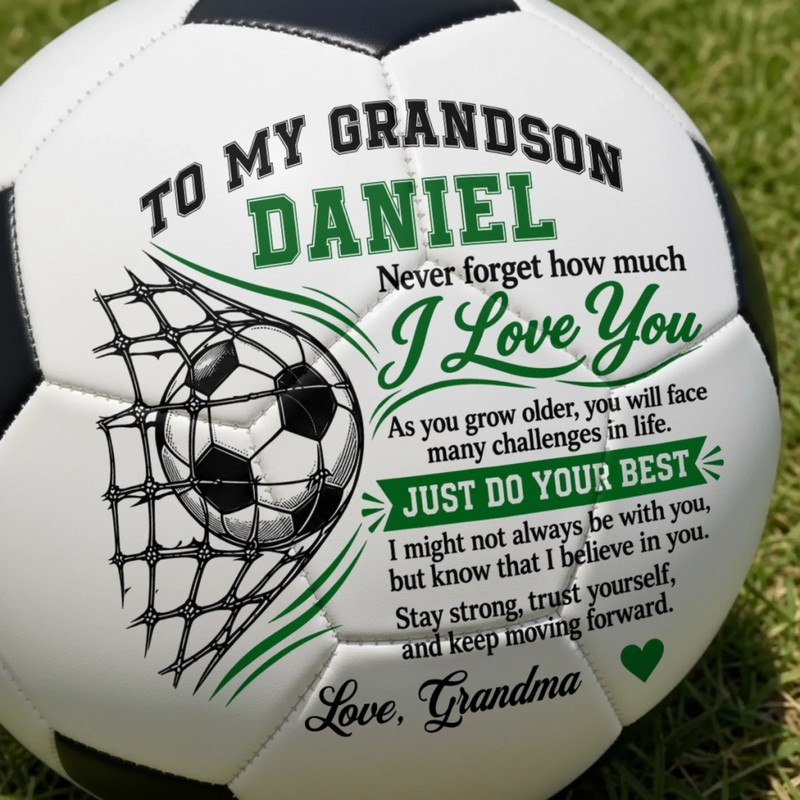 Personalized Soccer Ball – Gifts For Son, Grandson, Soccer Lovers – Always Believe In Yourself