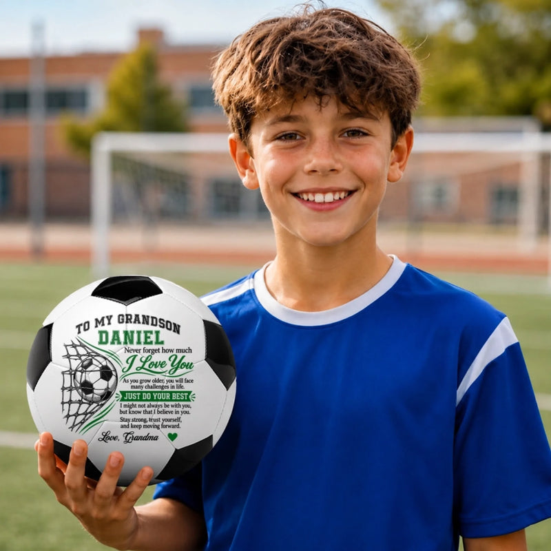 Personalized Soccer Ball – Gifts For Son, Grandson, Soccer Lovers – Always Believe In Yourself