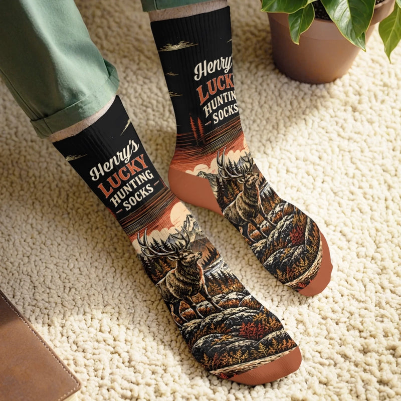 Personalized Crew Socks – Gift For Hunting Lovers – Roam Free Live Wild