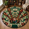 Personalized Quilted Round Mat - Christmas Gift For Book Lovers - Annual Reading List
