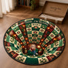 Personalized Quilted Round Mat - Christmas Gift For Book Lovers - Annual Reading List