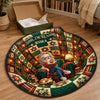 Personalized Quilted Round Mat - Christmas Gift For Book Lovers - Plot Happened This Year