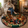 Personalized Quilted Round Mat - Christmas Gift For Book Lovers - Plot Happened This Year