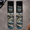Personalized Crew Socks – Gift For Fishing Lovers – Hooked On Good Times