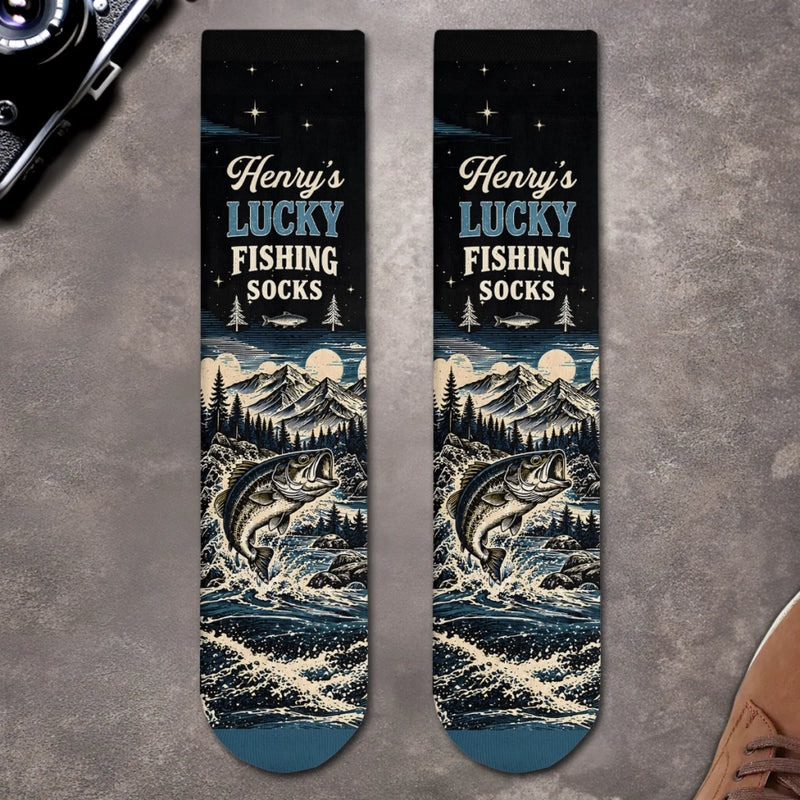 Personalized Crew Socks – Gift For Fishing Lovers – Hooked On Good Times